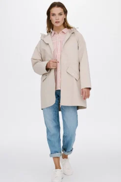 3/4 parka with hood