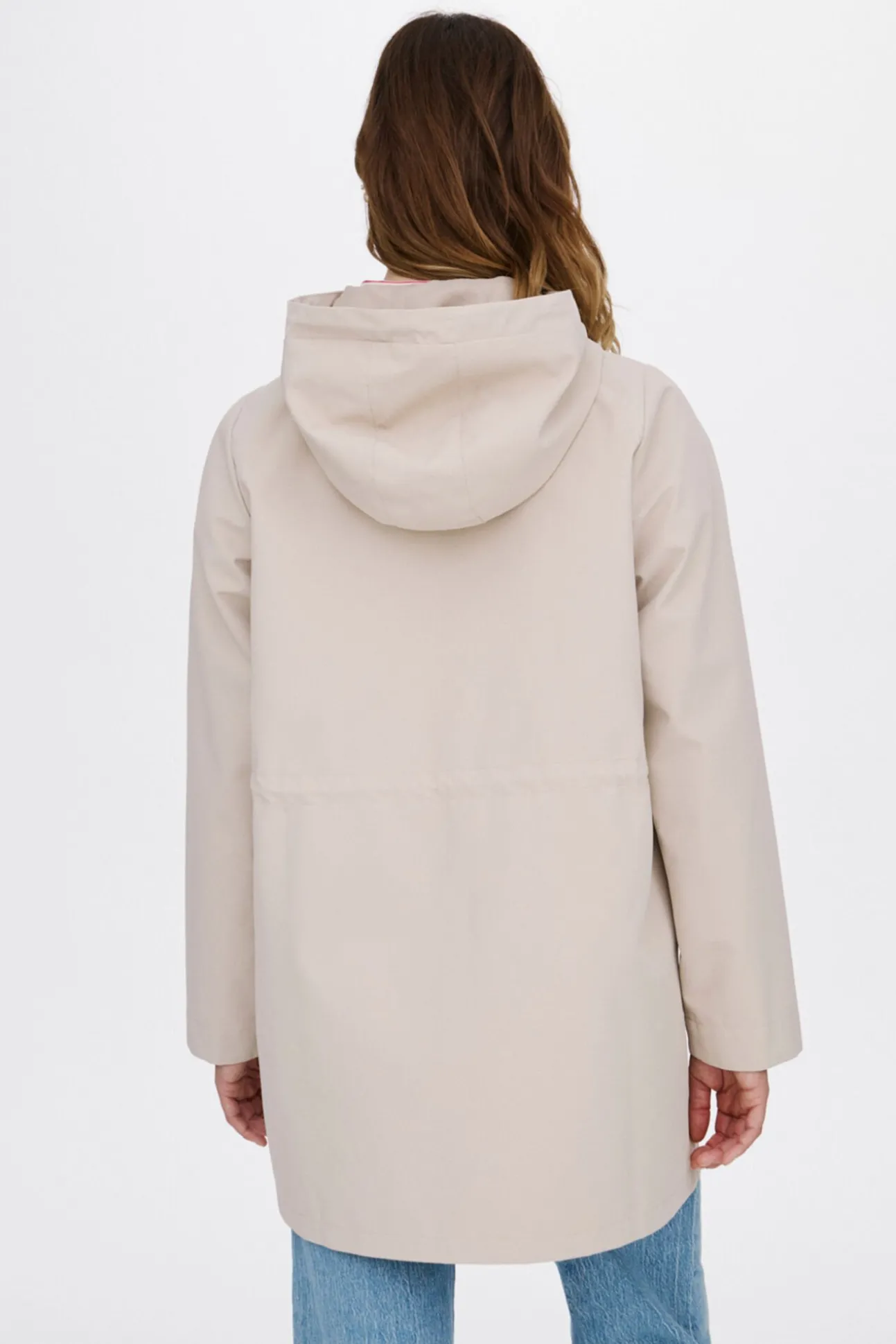 3/4 parka with hood