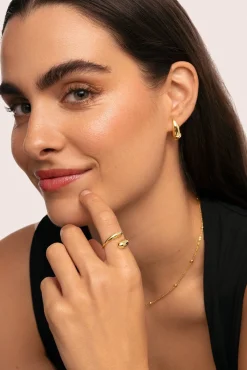 Abbraccio Gold Plated Ring