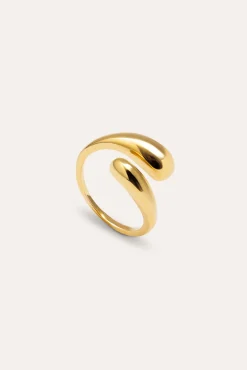 Abbraccio Gold Plated Ring