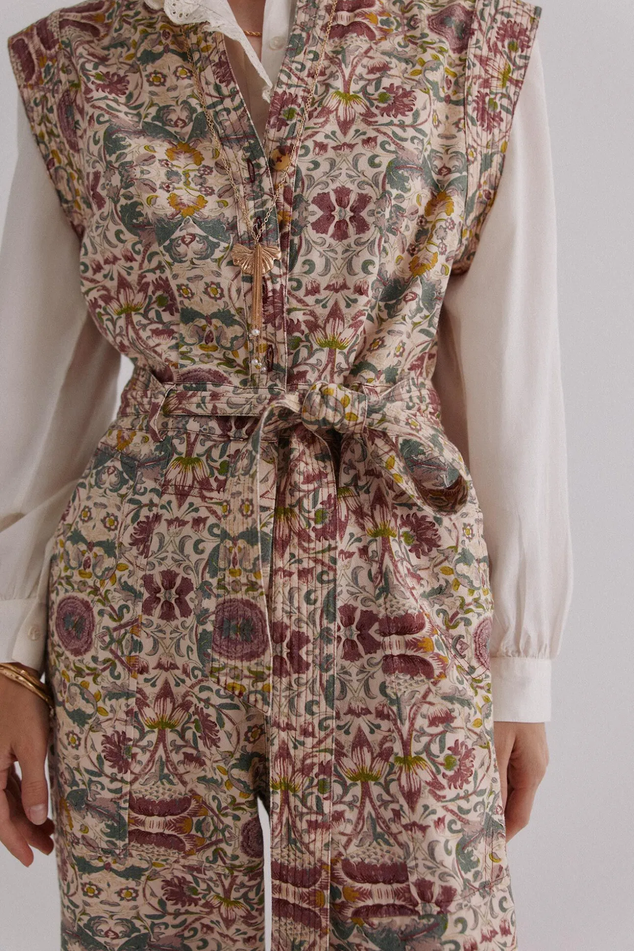Aurélia. Macacão estampado