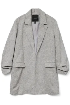 Blazer aberto com lapela