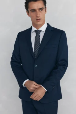 Blazer bi-elástico liso e sob medida