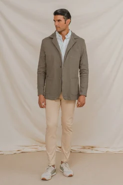 Blazer casual de algodão