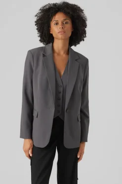 Blazer clássico corte reto