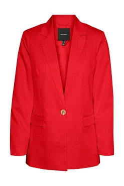 Blazer com botões e manga comprida