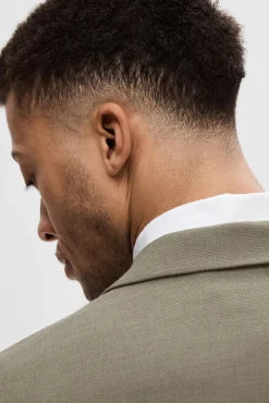 Blazer de fato Slim Fit confecionado com lã