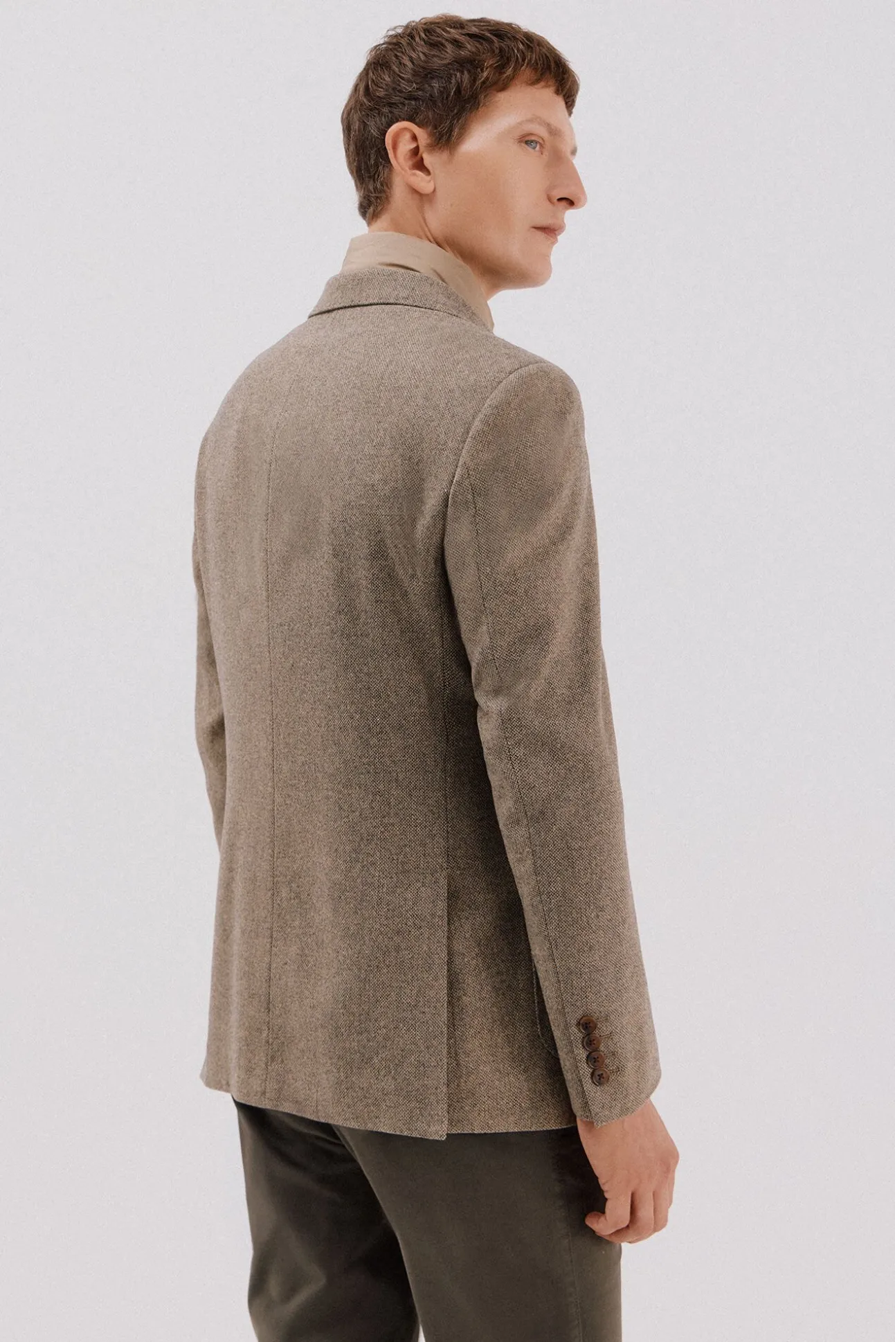 Blazer de lã com vistas removíveis