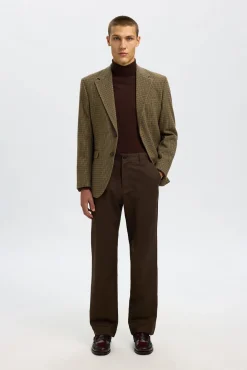 Blazer de lã de corte regular