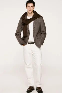 Blazer de lã slim fit