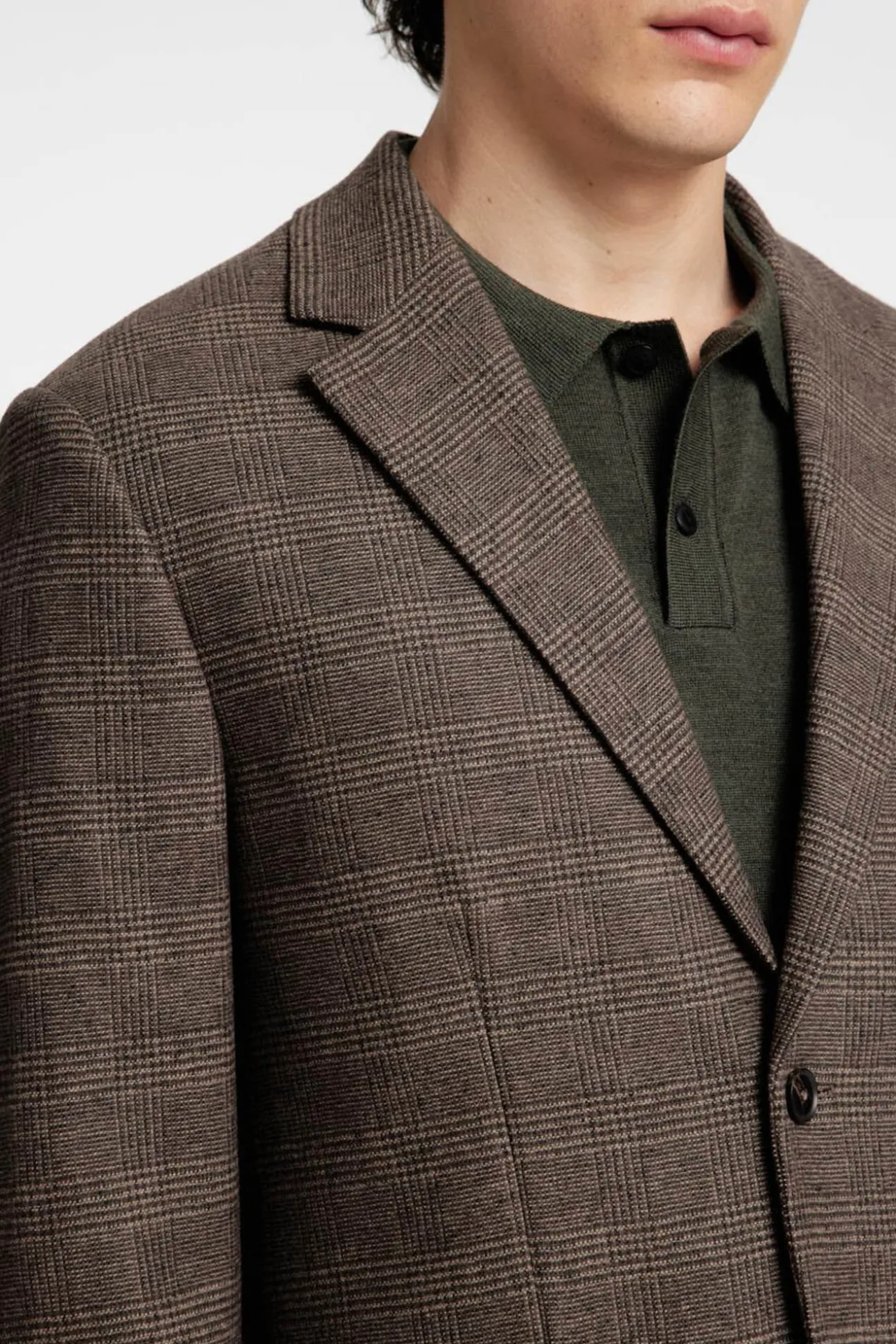Blazer de lã slim fit