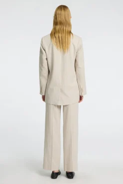 Blazer de linho com ajuste relaxado