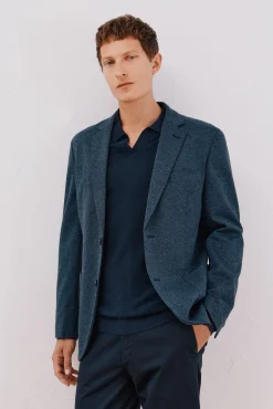 Blazer de malha espiga