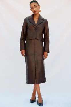Blazer de pele