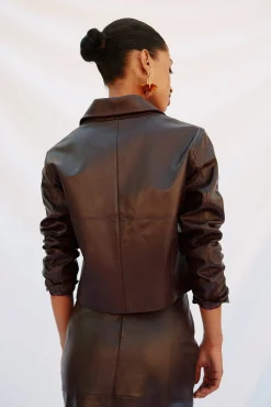 Blazer de pele