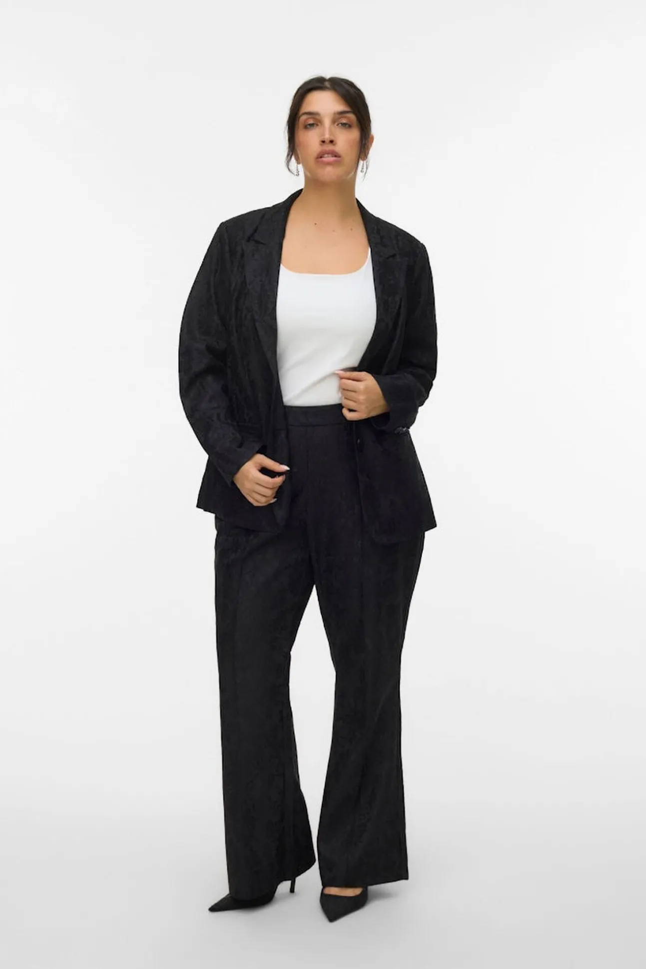 Blazer de renda plus size