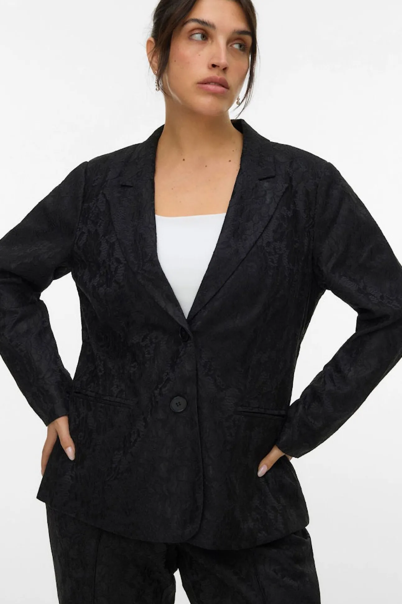 Blazer de renda plus size
