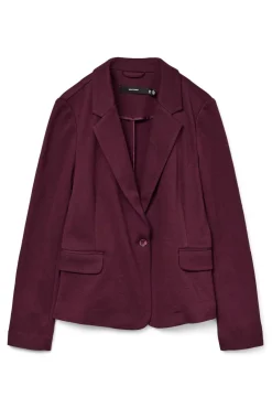 Blazer feminino de manga comprida com bolsos