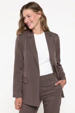 Blazer fino de manga comprida