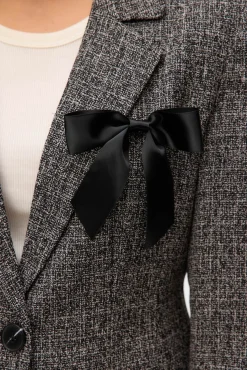 Blazer longo com efeito marmorizado
