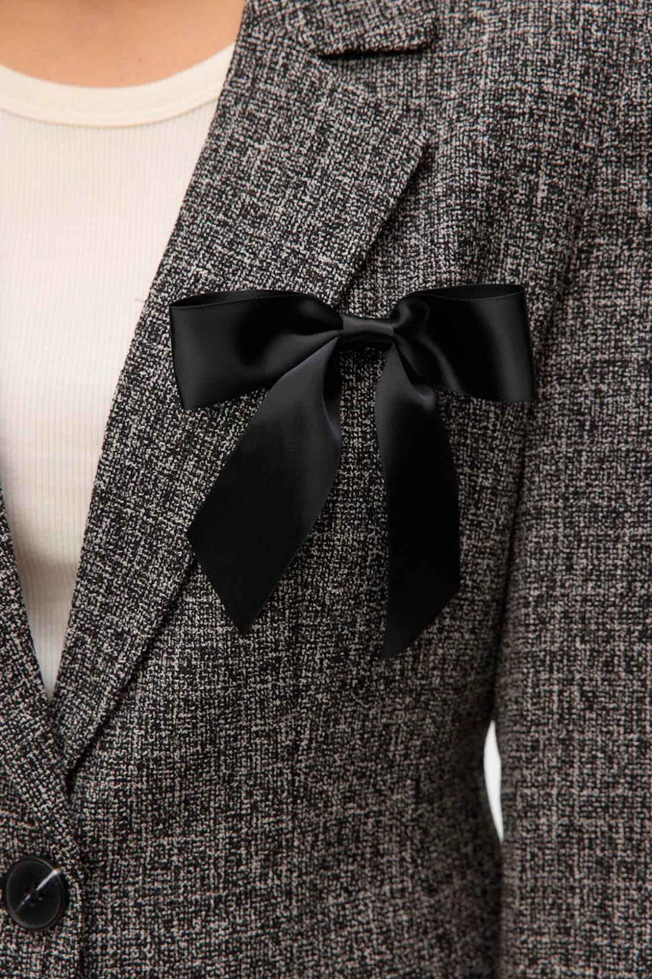 Blazer longo com efeito marmorizado