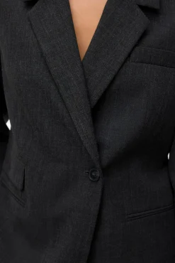 Blazer regular com efeito mesclado