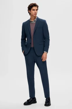 Blazer Slim Fit estilo malha confecionado com Lenzing Ecovero