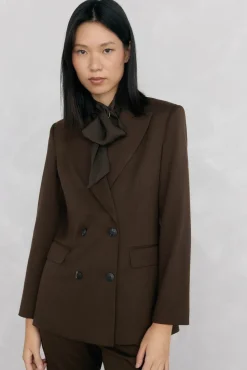 Blazer trespassado chocolate