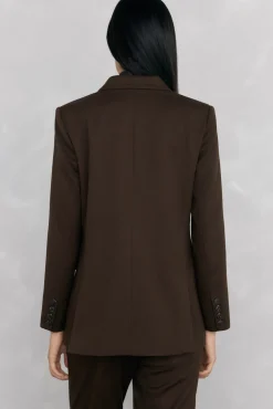 Blazer trespassado chocolate