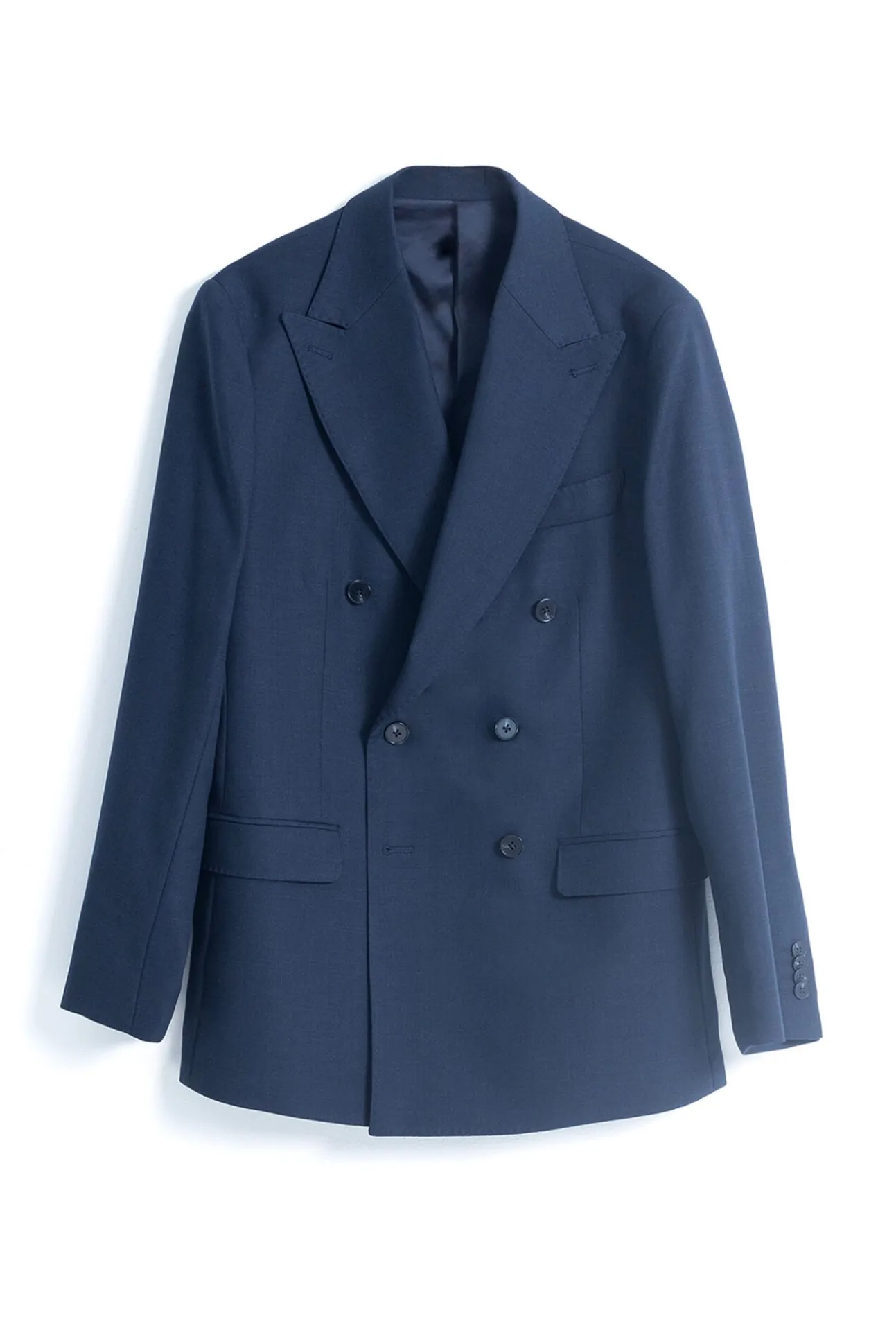 Blazer trespassado duplo slim fit