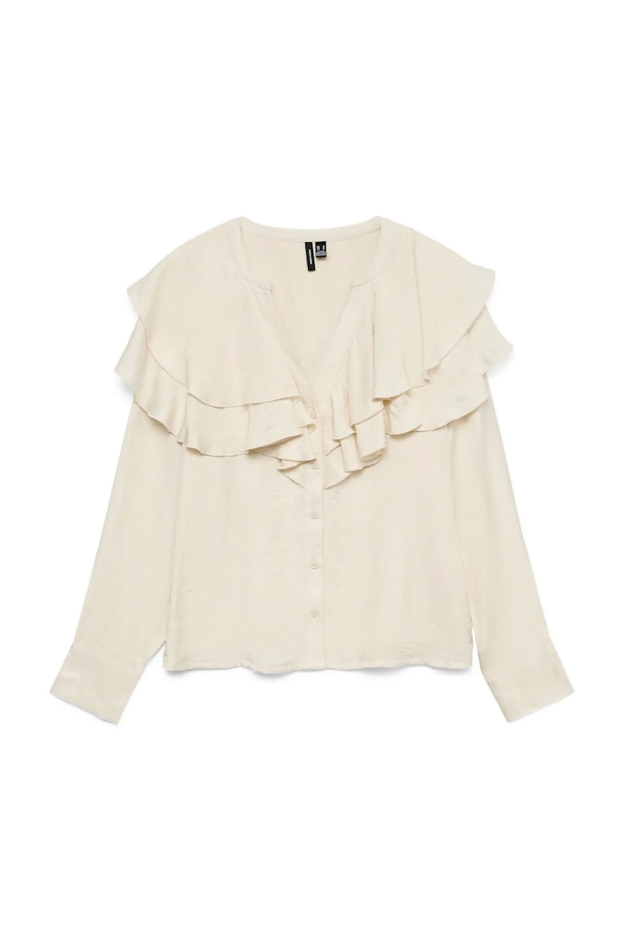 Blusa com gola franzida