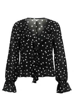 Blusa de gaze estampada