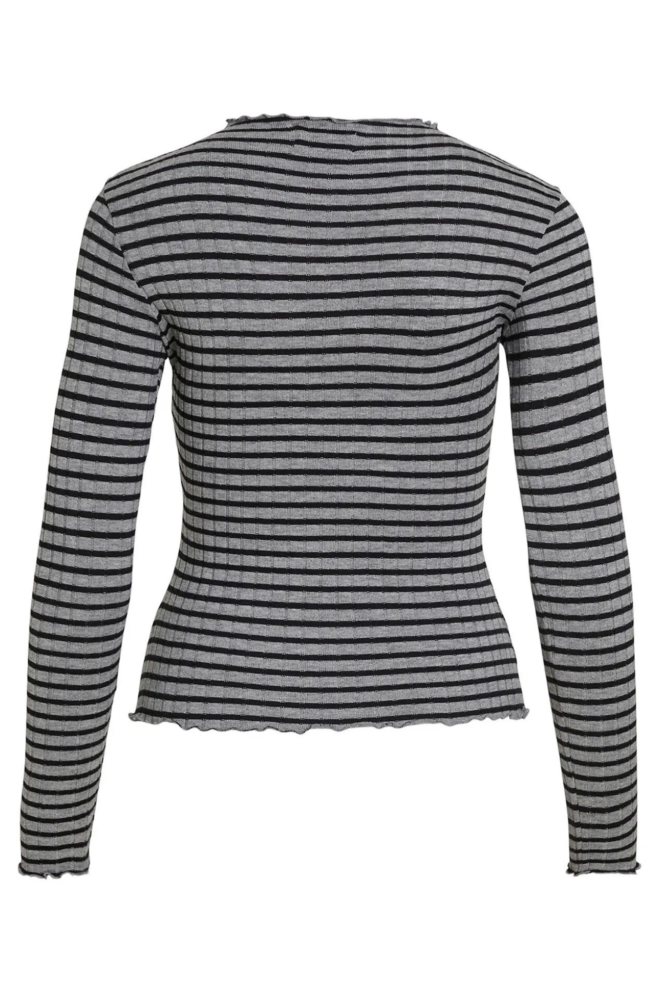 Blusa de manga comprida com vivo