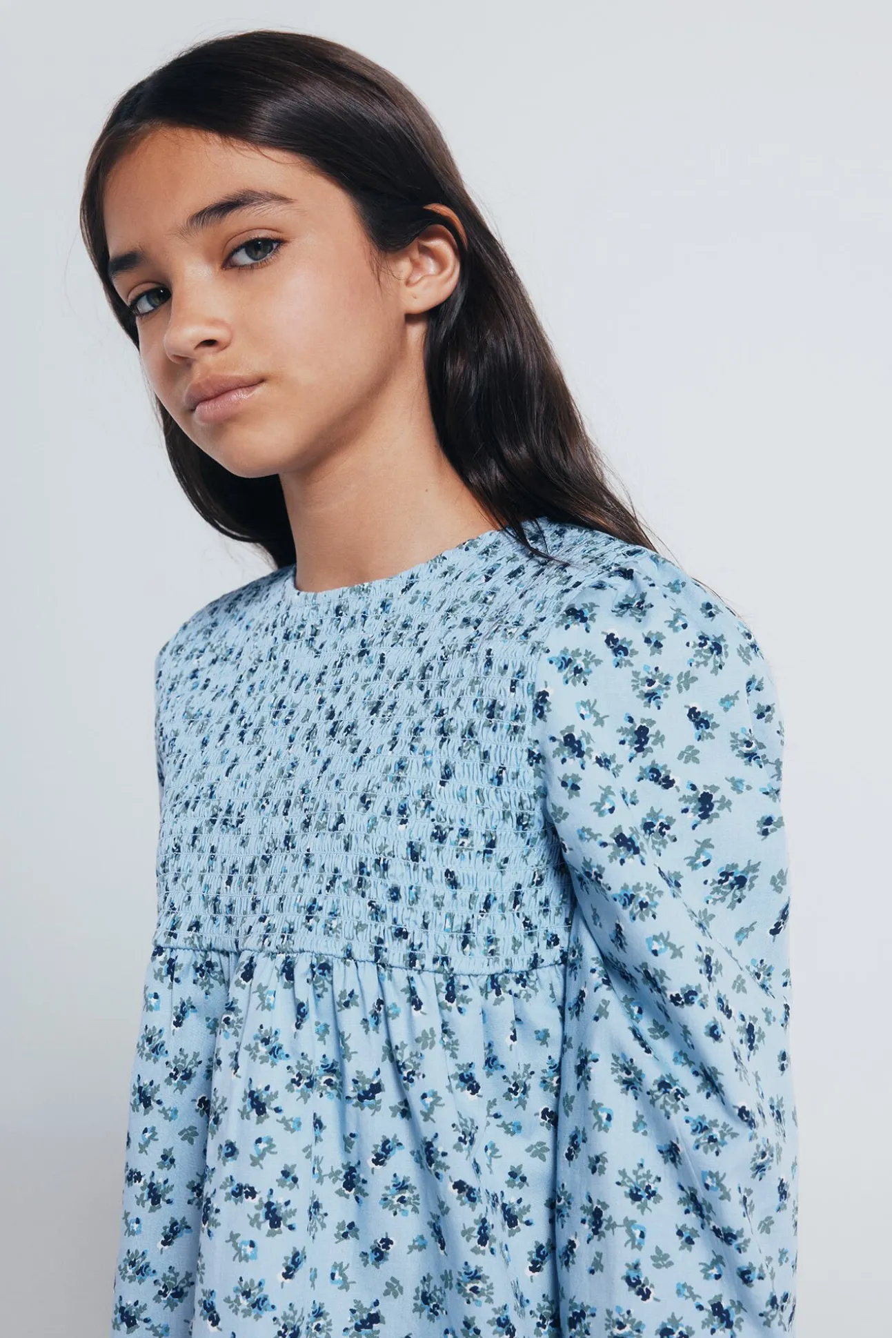 Blusa de manga comprida para menina