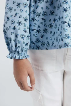 Blusa de manga comprida para menina