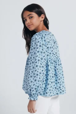 Blusa de manga comprida para menina