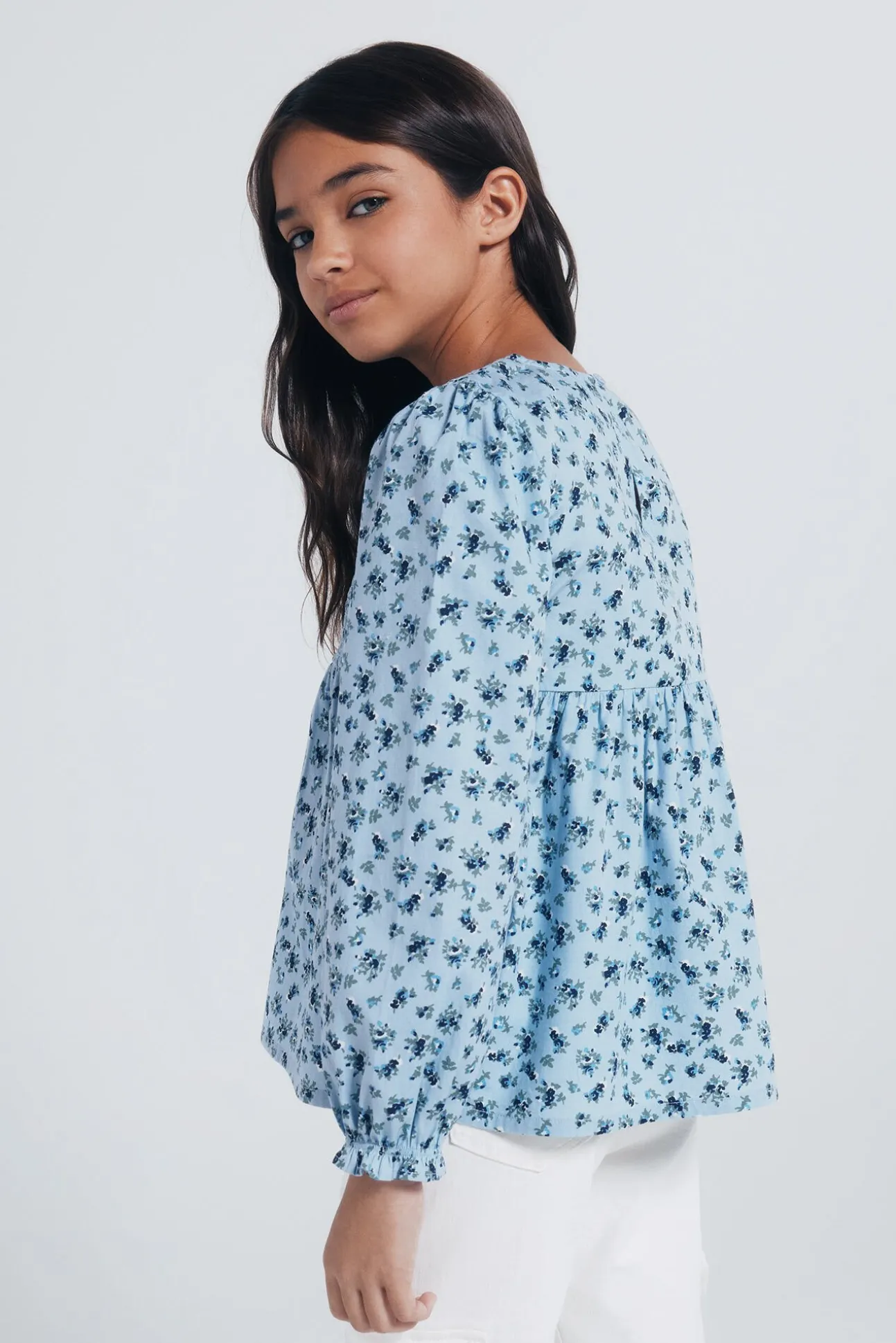 Blusa de manga comprida para menina