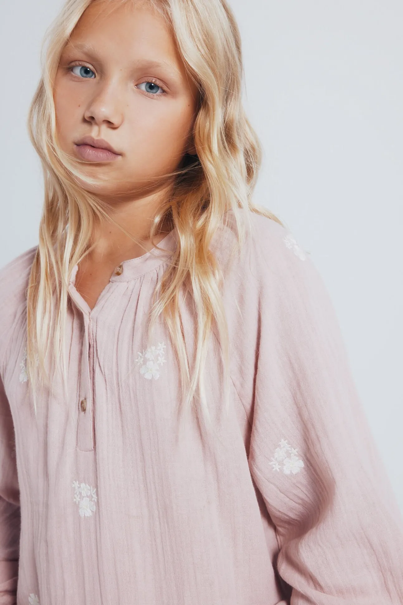 Blusa de manga comprida para menina