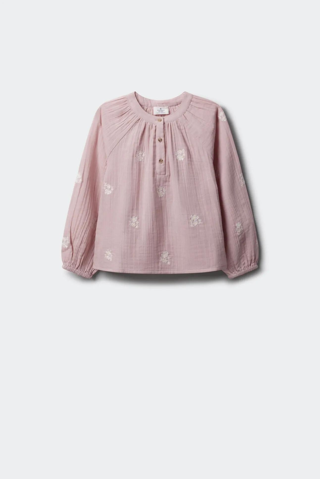 Blusa de manga comprida para menina