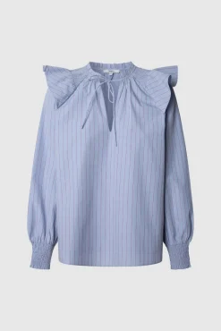 Blusa de Popelina listrada