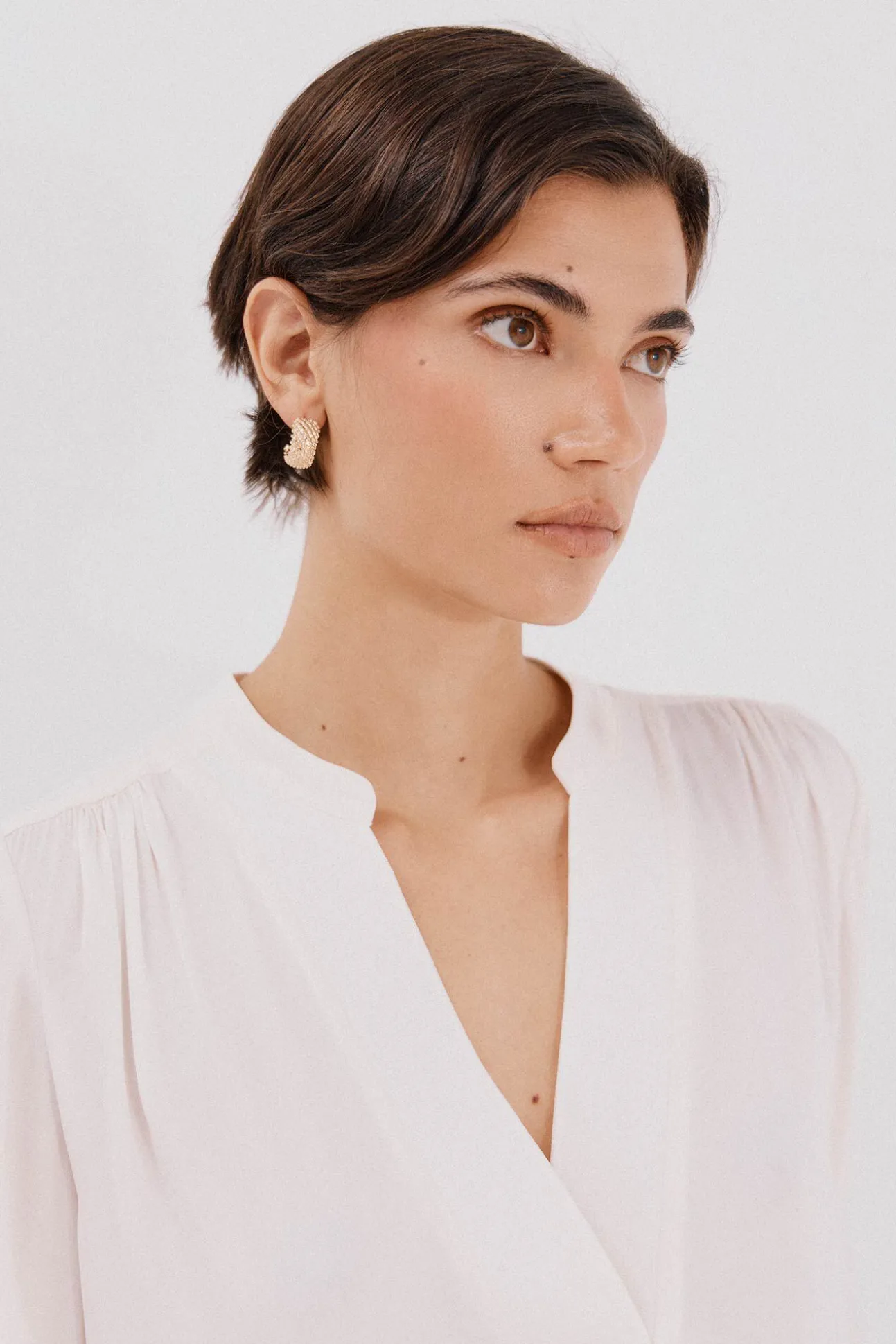 Blusa de satin fluido