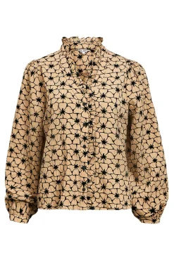 Blusa de tecido texturizado