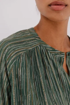 Blusa estampada lúrex