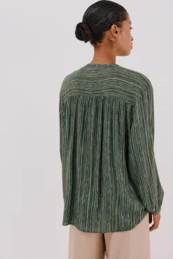 Blusa estampada lúrex