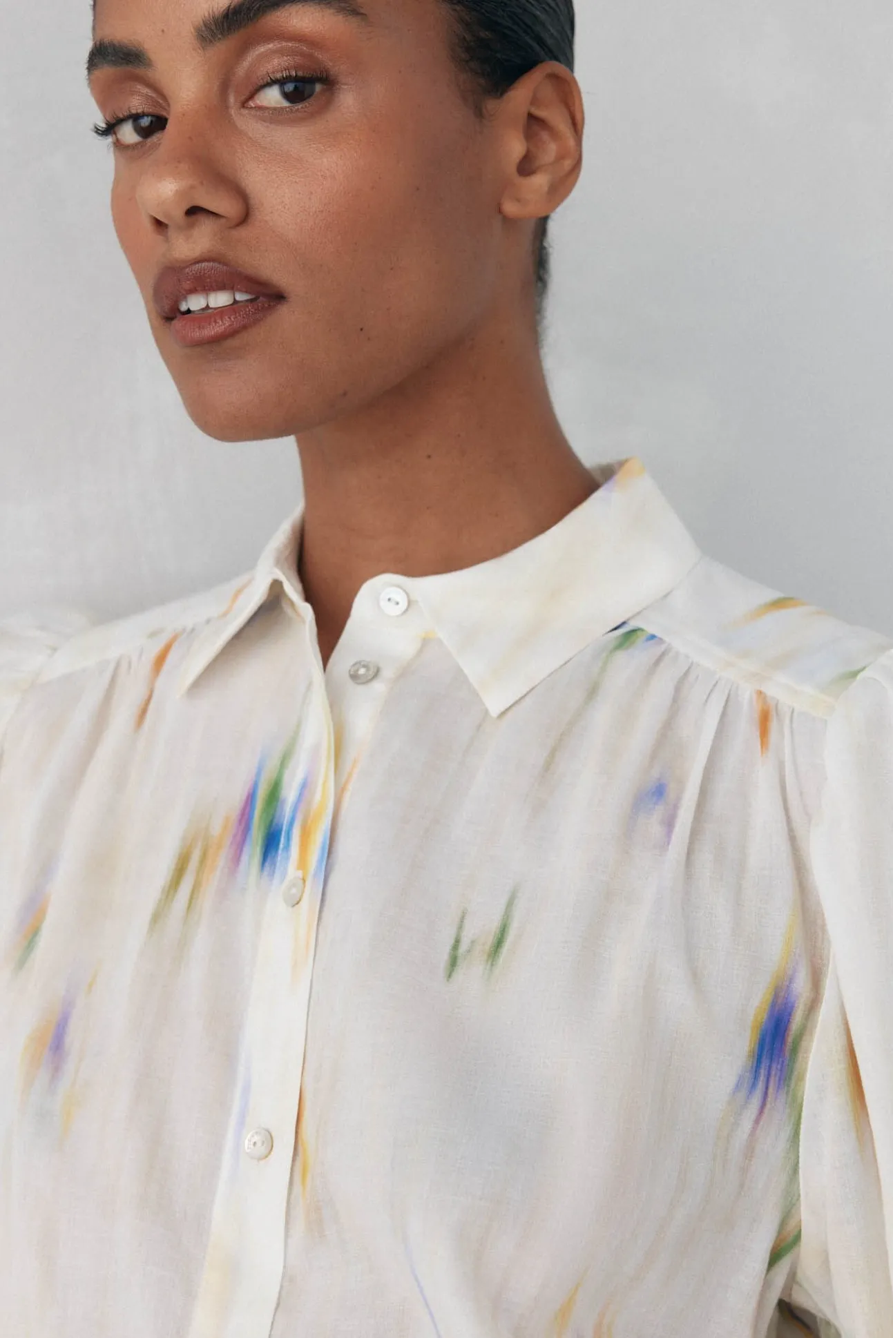 Blusa estampada solta