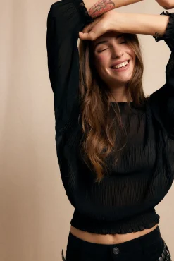 Blusa franzida