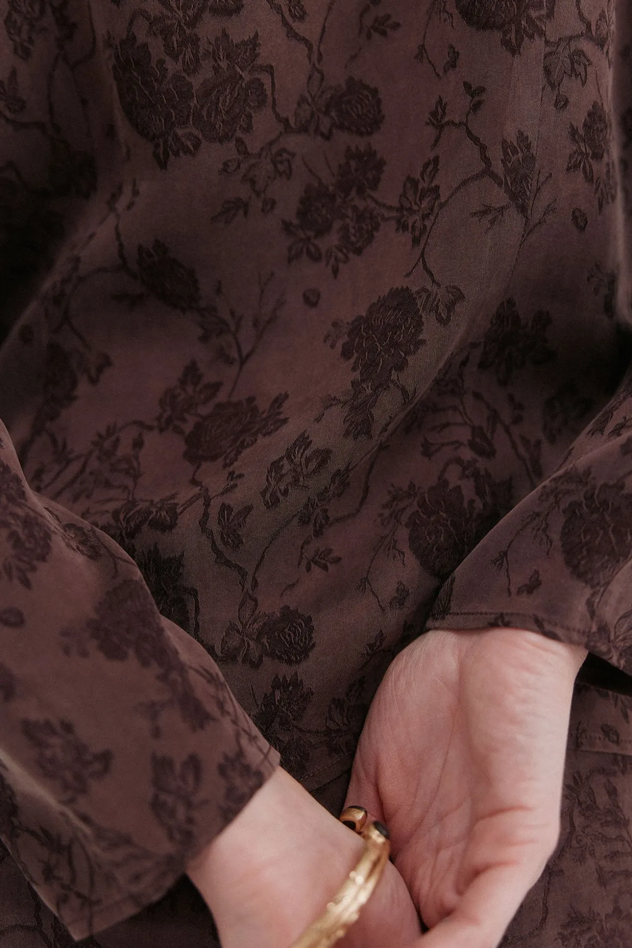 Blusa jacquard . Concha