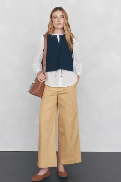 Blusa lisa e solta