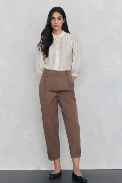 Blusa lisa e solta