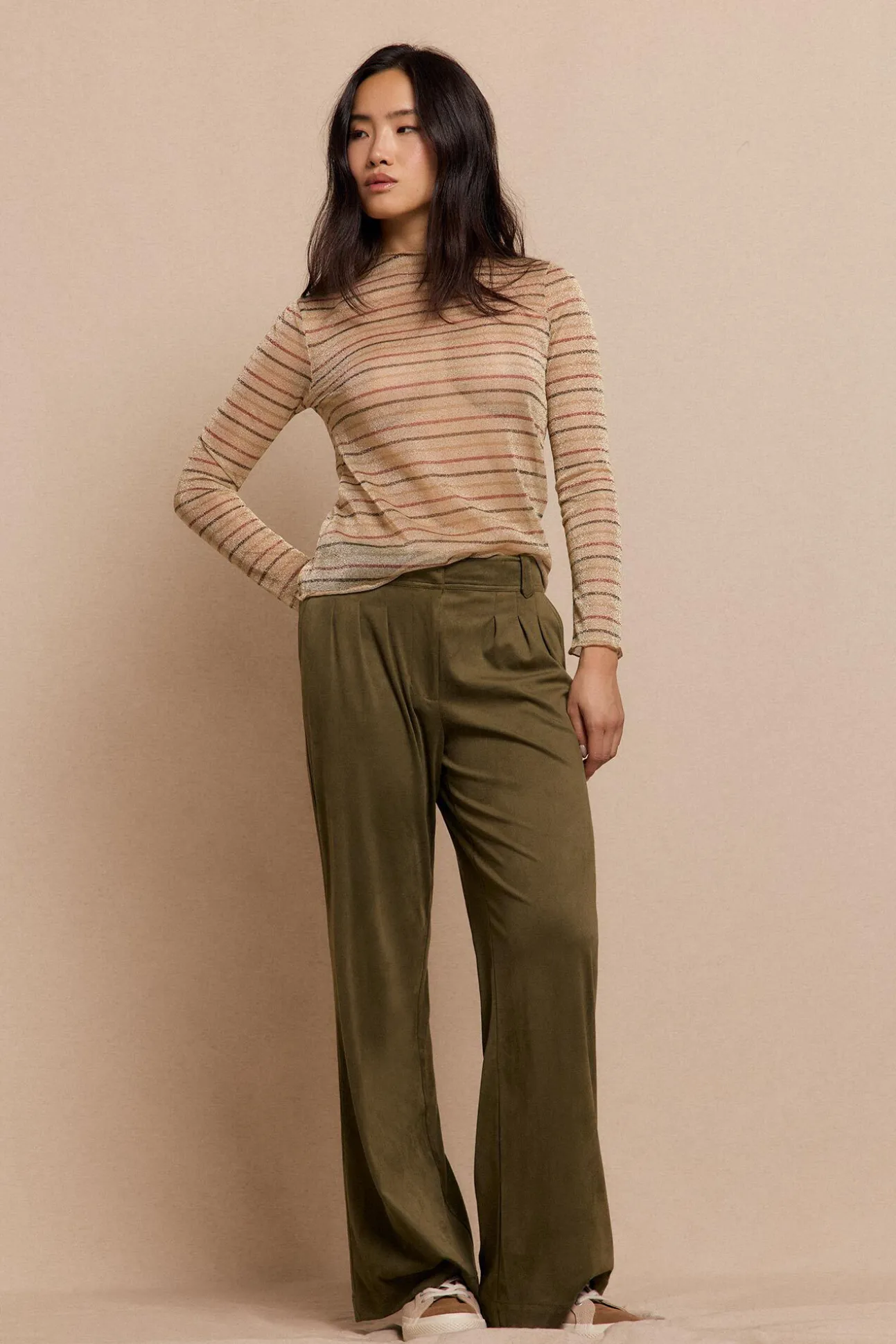 Blusa listrada de lurex